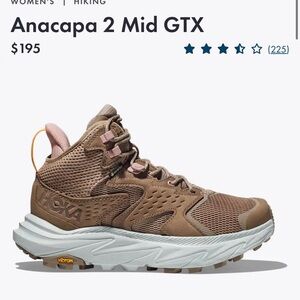 Hoka Anacapa 2 Mid GTX Women's Hiking Shoes - Brown women’s size 10